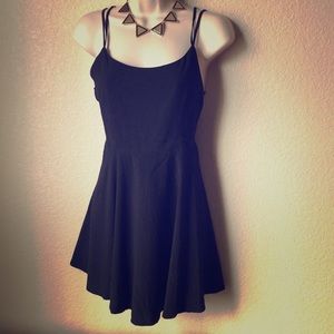 Forever 21 Black cross back dress